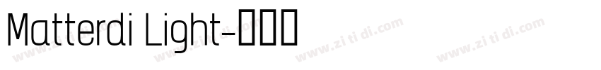 Matterdi Light字体转换
